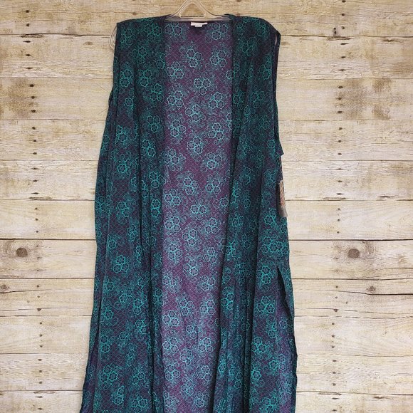 Gilet Lularoe Joy – Taille XL, Multicolore – Neuf Sans étiquettes, Matière Soyeuse